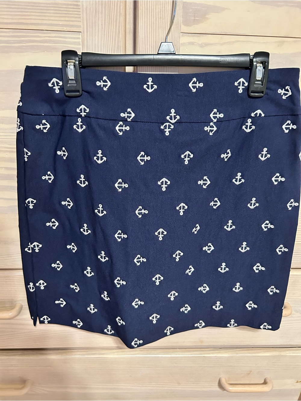 Navy Anchor Print Women’s Skort